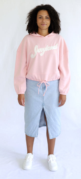Damen Cropped Oversize Hoodie - Josyland