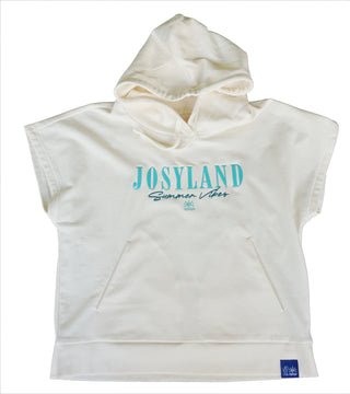 JOSYLAND Damen Hoodie ärmellos, bequemer kurzer Hoodie aus weichem Stoff mit Kapuze und lockerer Passform.