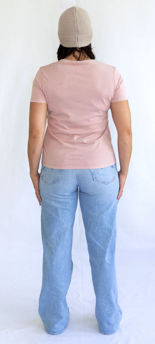 Josyland washed Frauen T-Shirt Rose - Josyland