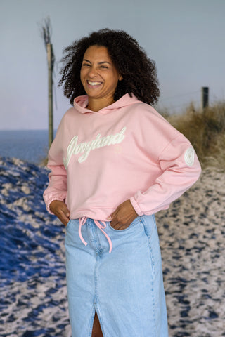 Damen Cropped Oversize Hoodie - Josyland
