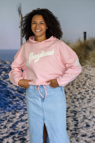 Damen Cropped Oversize Hoodie - Josyland