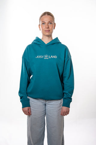 Großer, unisex Kapuzenpullover von Josyland, oversize Schnitt, weiche Baumwollmischung, lässiger Hoodie für Damen und Herren.