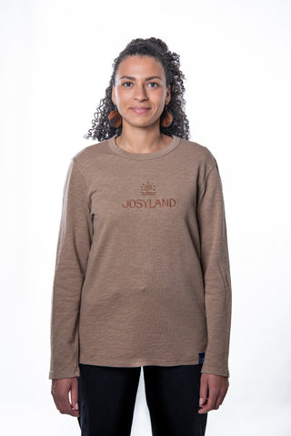 Unisex JOSYLAND French Terry Sweatshirt in gemütlichem Stoff, abgebildet mit lockerer Passform und weichem Material.