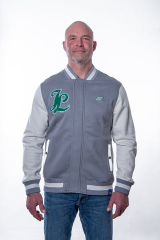 Josyland Premium College Jacke aus robustem Stoff mit College-Logo und Rippbündchen, stilvolle Freizeitjacke für sportlichen Look
